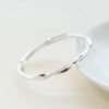 925 Silver Simple Cuff Bracelets