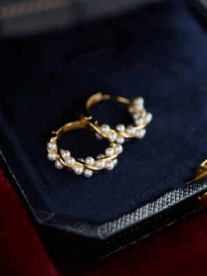 TWISTED PEARL EARRINGS (PAIR)