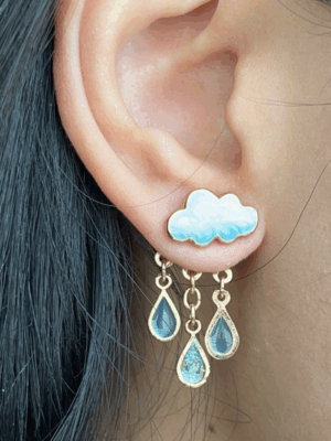 RAINDROP EARRINGS (PAIR)