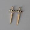 GOTHIC SWORD EARRINGS (PAIR)