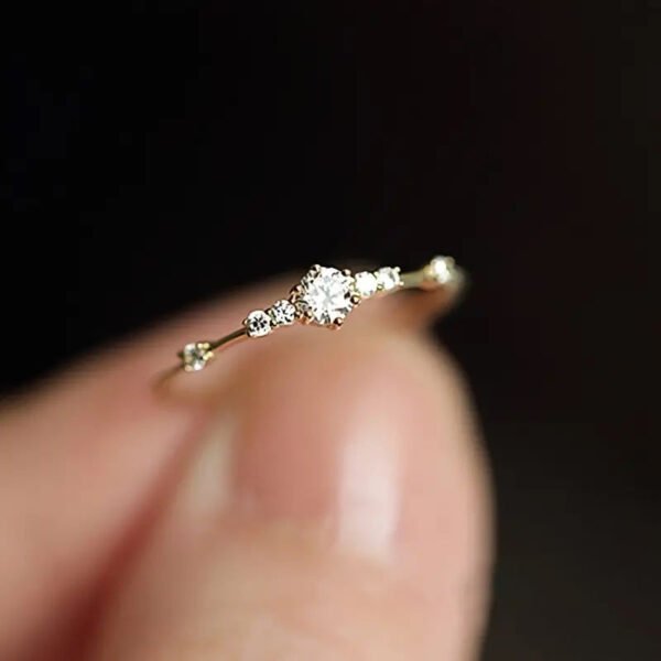 85a5ce7b8ccf42b2cf091e1a32c6c343 14k Plated Paved Shining Zirconia Silver Ring