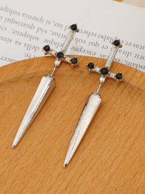 GOTHIC SWORD EARRINGS (PAIR)