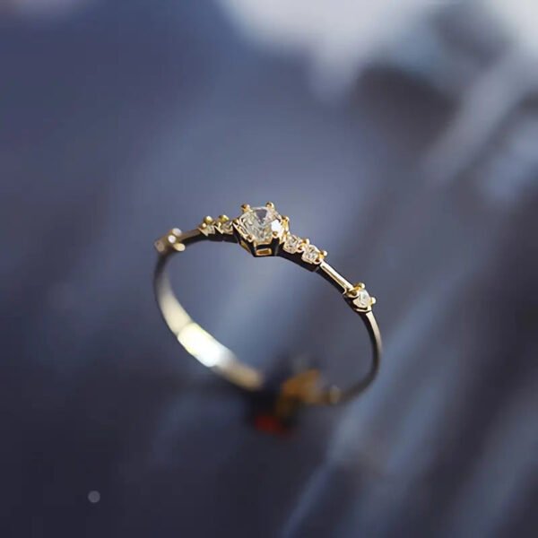b4550d05513827b8b1220c48616da21a 14k Plated Paved Shining Zirconia Silver Ring
