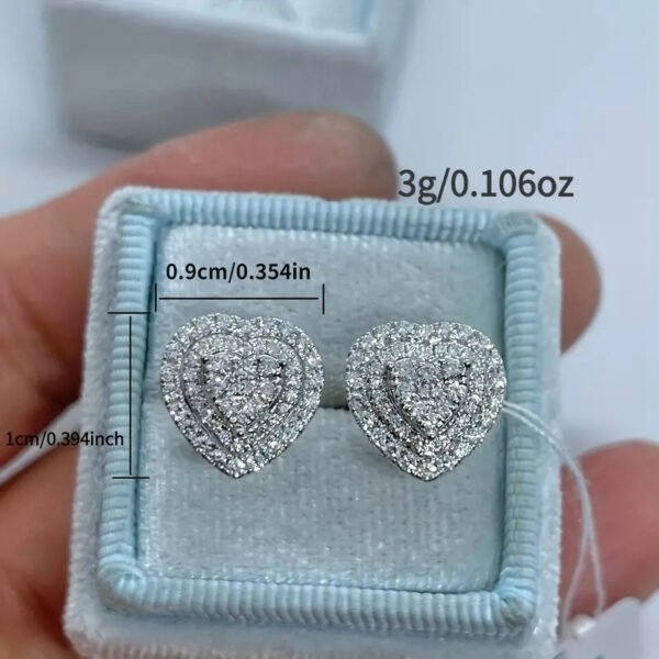 cb659d91e5a04daaa333699b3513796a Heart Shape Zircon Inlaid Design Copper Earrings