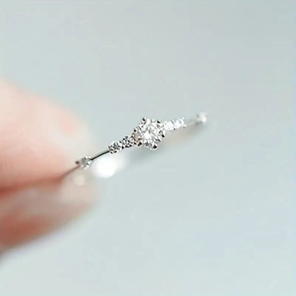 db1710c060d990cc01da4ff2db3e16ab 14k Plated Paved Shining Zirconia Silver Ring