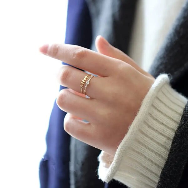 e538ee69b620506aa77b7f7419dae20b 14k Plated Paved Shining Zirconia Silver Ring