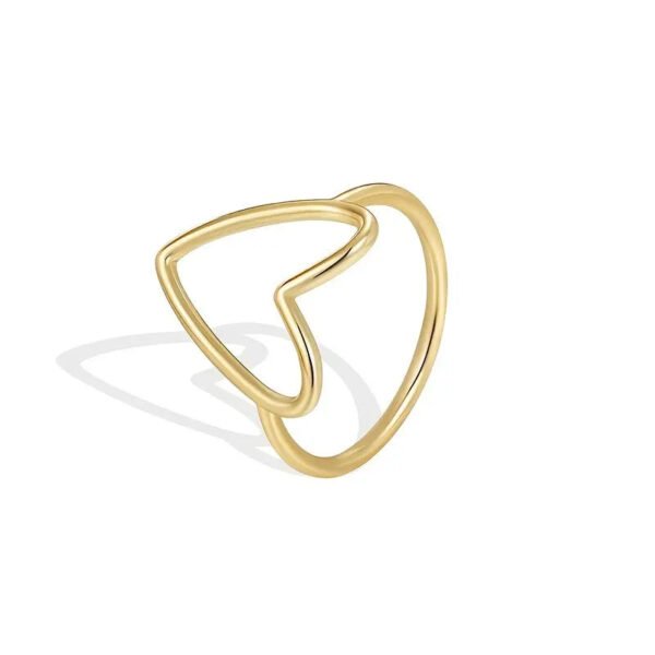 efd268e08e3eb4131449bd5c8bcf9df2 Hollow Big Heart Stackable Ring