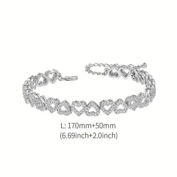 f3c480cd-1408-481c-83aa-ffc9684acafa_800x800_b4d51d02-bbde-4e2c-a822-c9b620a7c687 Elegant Shining Cubic Zirconia Heart Bracelet